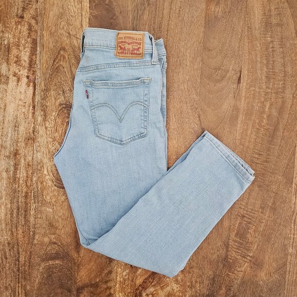 Levis Jeans Womens 29x27 Boyfriend Light Wash - Picture 1 of 7